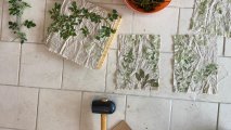Atelier créatif tataki-zomé à ADN laine en bourgogne du sud, Pressy Sous Dondin